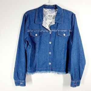 BOBBIE BEE PEARL BUTTON FRONT JACKET